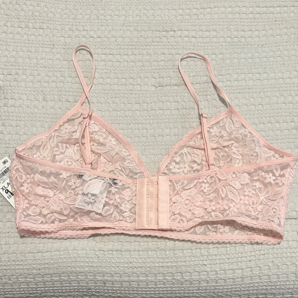 🆕 INC International Concepts Lace Bralette in Light Pink. XL. NWT!💥💥